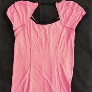 Lululemon Red Striped Sleeveless Top